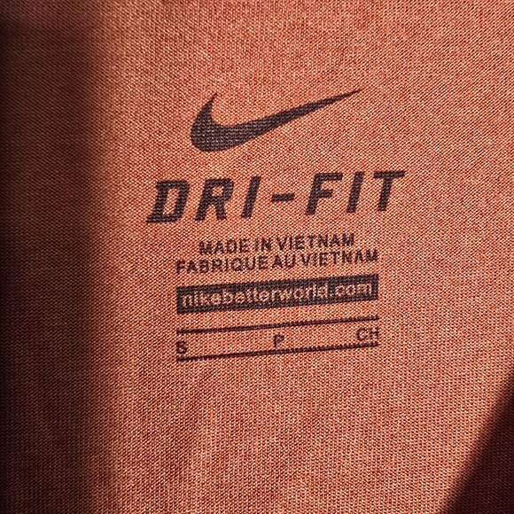 Texas Longhorns Football Nike Dri-Fit Tee Shirt Small Unisex Long Sleeve‎ Orange - Picture 5 of 6